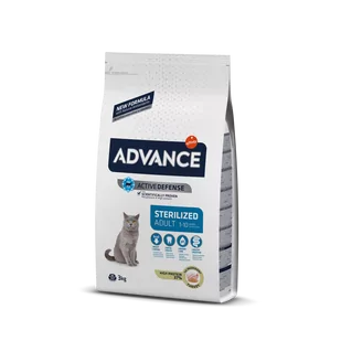 ADVANCE Sterilized Turkey - sucha karma z indykiem dla kotów sterylizowanych 3kg [577311] - Sucha karma dla kotów - miniaturka - grafika 1