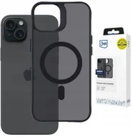 Etui i futerały do telefonów - 3MK Apple iPhone 15 Plus - 3mk Hardy Hazy MagCase Black - miniaturka - grafika 1
