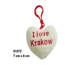 Breloki - Brelok serce I love Kraków - miniaturka - grafika 1