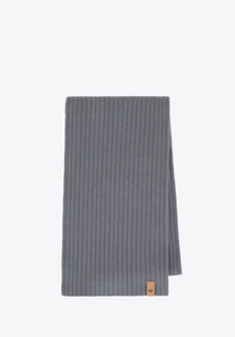 Szalik zimowy z bawełny gruby szary - Apaszki i szaliki męskie Szalik zimowy z bawełny gruby szary - Apaszki i szaliki męskie - miniaturka - grafika 1