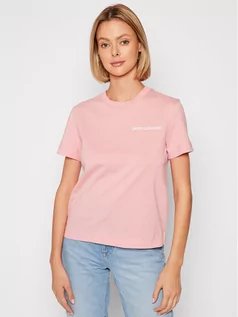 Koszulki i topy damskie - Calvin Klein Jeans T-Shirt J20J216256 Różowy Regular Fit - grafika 1