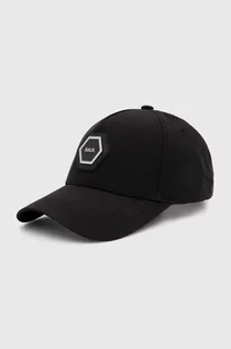 Czapki męskie - BALR. czapka z daszkiem kolor czarny z aplikacją - grafika 1