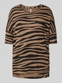 Swetry damskie - Sweter z dzianiny z okrągłym dekoltem model ‘BIARA’ - miniaturka - grafika 1