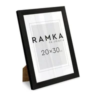 Ramki na zdjęcia - Ramka na zdjęcia 20x30 cm z podpórką Czarna - miniaturka - grafika 1