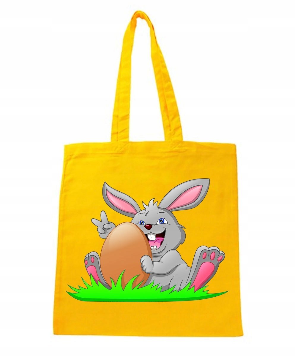 TORBA ŻÓŁTA NA RAMIĘ ŚWIĄTECZNA WIELKANOC ZAJĄC