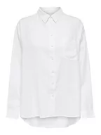 Bluzki damskie - ONLY Koszula "Tokyo" w kolorze białym - miniaturka - grafika 1