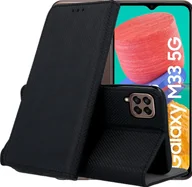 Etui i futerały do telefonów - Hello Case ETUI Z KLAPKĄ DO SAMSUNG GALAXY M33 5G CZARNE ZAMYKANE MAGNETYCZNE KABURA - miniaturka - grafika 1