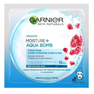Garnier Skin Naturals Moisture + Aqua Bomb maska kompres 32g - Balsamy i kremy do ciała - miniaturka - grafika 2