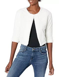 Calvin Klein Damska bluza, Kremowe futro syntetyczne, S - Bluzy damskie - miniaturka - grafika 1