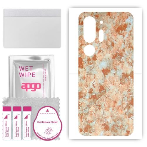 folia naklejka skórka strukturalna na TYŁ do HTC U24 Pro - Kamień Piaskowiec - apgo SKINS