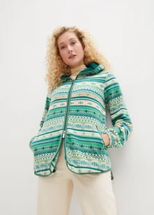 Bluza rozpinana z polaru w norweski wzór, z kapturem - bonprix - Bluzy damskie - miniaturka - grafika 1