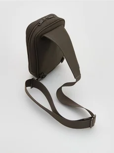 Reserved - Saszetka crossbody - ciemnobrązowy - Torby męskie - miniaturka - grafika 1