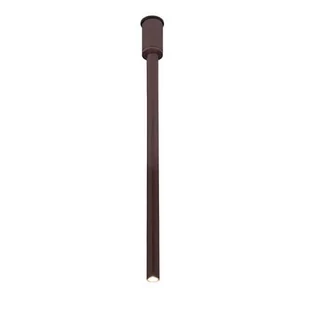Sufitowa podłużna lampa sopel ALHA 9681 Dohar metalowa brązowa - Lampy sufitowe - miniaturka - grafika 1