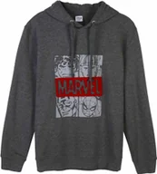 Swetry męskie - Sweter męski z kapturem Marvel szary - S - miniaturka - grafika 1