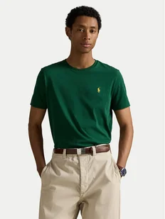 Polo Ralph Lauren T-Shirt 710671438461 Zielony Custom Slim Fit - Koszulki męskie - miniaturka - grafika 1