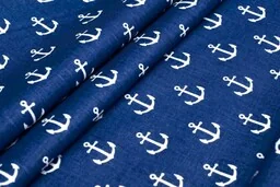 Extrapościel Pościel bawełniana 160x200 wzór 22 Marynarska Granatowe Kotwice Nowość - Pościel - miniaturka - grafika 1