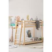 Łóżka dla dzieci i młodzieży - Piętrowe łóżko dziecięce z drewna sosnowego 70x140 cm CLPB – Adeko - miniaturka - grafika 1