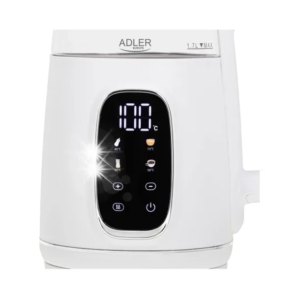 Czajnik elektryczny Adler 1,7L szklany z LED 40-100°C