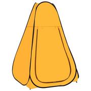 Namioty - Pop Up shumee Namiot prysznicowy typu żółty - miniaturka - grafika 1