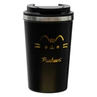 Kubki termiczne - Kubek Termiczny, Pusheen, Czarny, Kot, 360 Ml kot - miniaturka - grafika 1