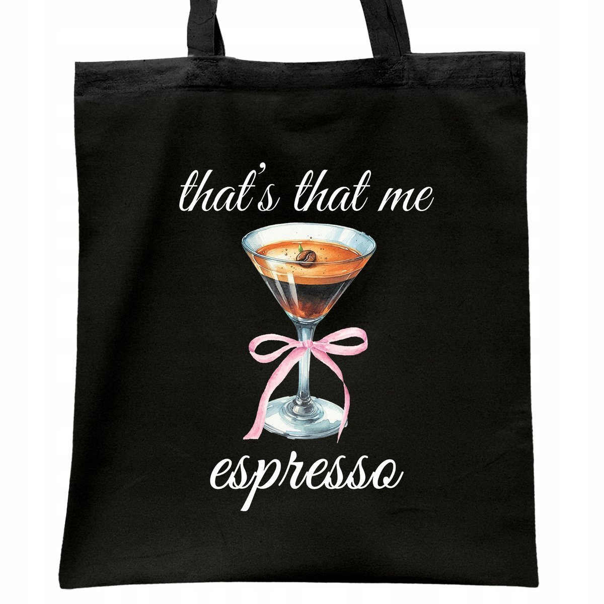 Torba bawełniana czarna na zakupy Sabrina Carpenter Espresso Dla Fanów