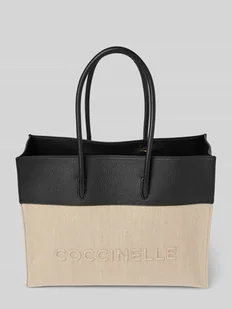 Torba shopper z wyhaftowanym logo model ‘MYRTHA’ - Torebki damskie - miniaturka - grafika 1