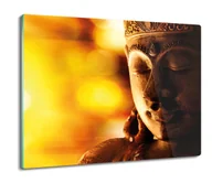 Deski do krojenia - ochrona na indukcję szklana Budda twarz brąz 60x52, ArtprintCave - miniaturka - grafika 1