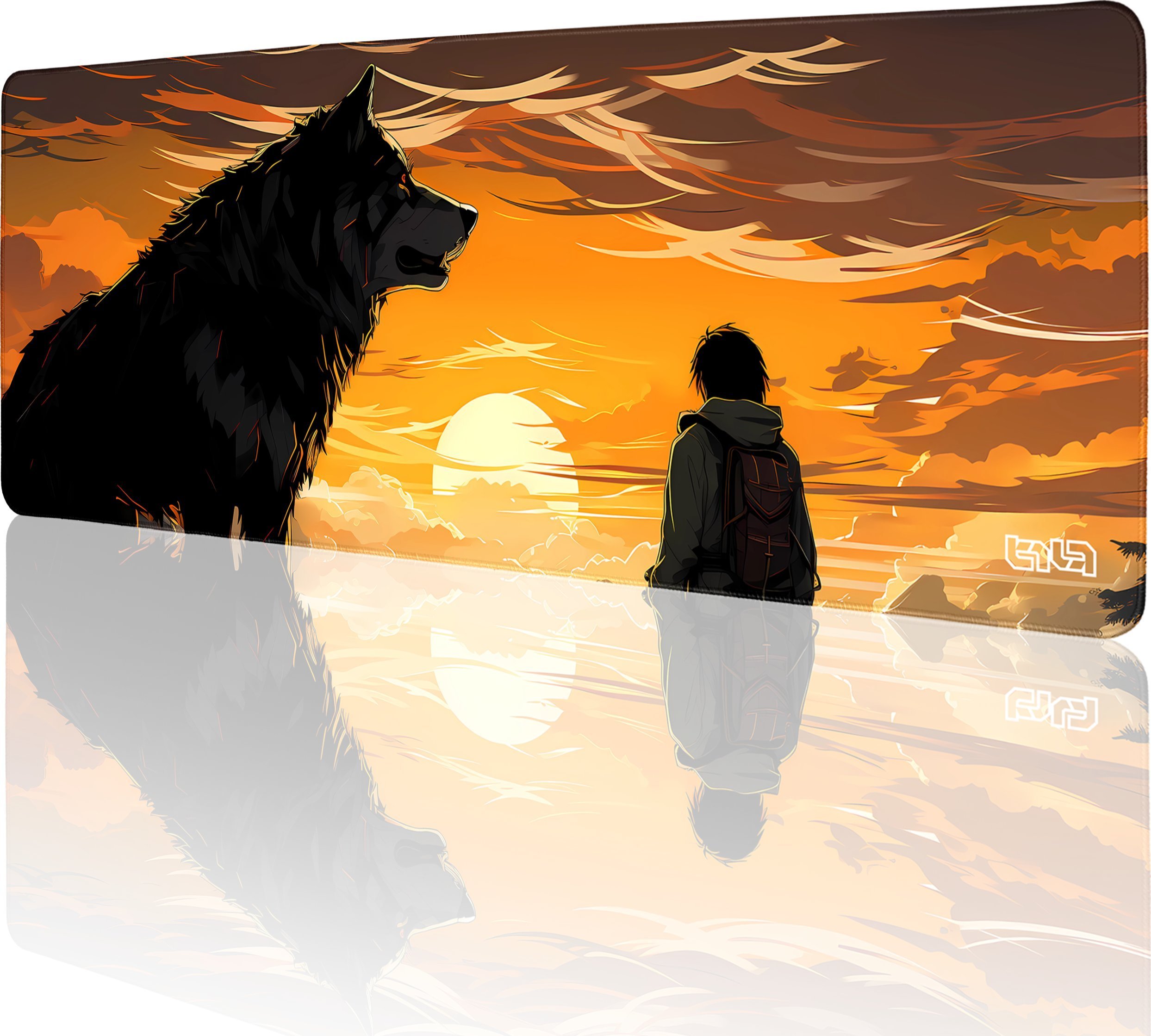 Podkładka Tilt PODKŁADKA GAMINGOWA Wilczy Obrońca 80x30 TILT XL Wytrzymała Prezent