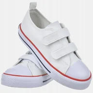 Buty dla dziewczynek - TRAMPKI DZIECIĘCE BIG STAR NA RZEP WYGODNE KAPCIE SZKOLNE OO374009 AW24 - miniaturka - grafika 1