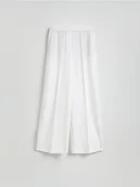 Spodnie damskie - Reserved - Spodnie z kantem - biały - miniaturka - grafika 1