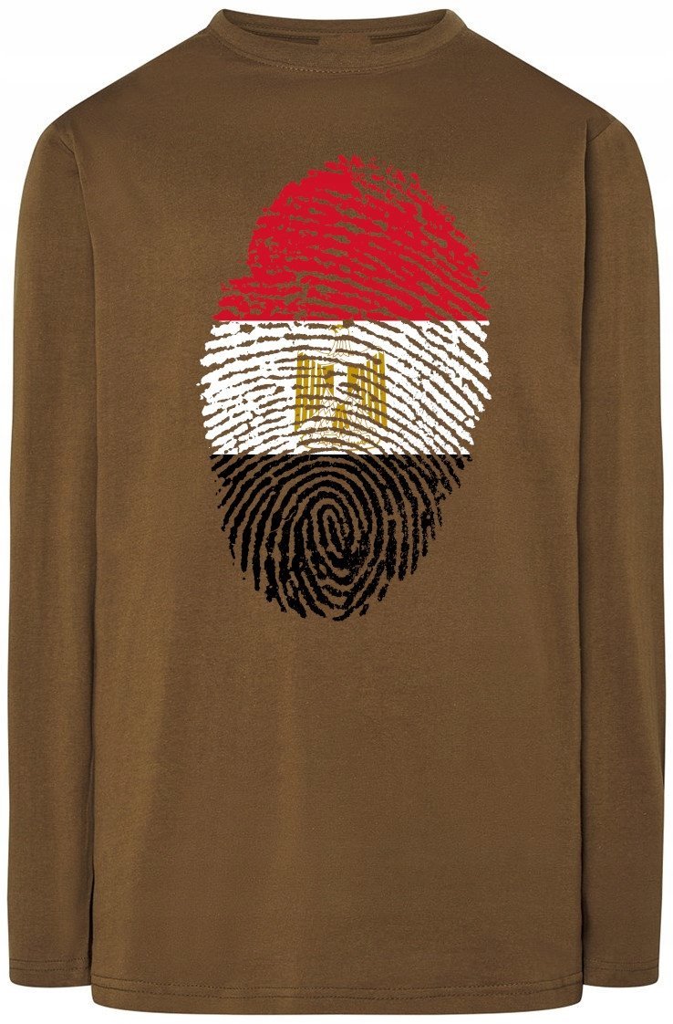 Egipt Odcisk Palca Flaga Longsleeve Rozm.4XL