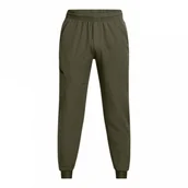 Spodnie męskie - Męskie spodnie treningowe Under Armour UA Unstoppable Joggers - khaki - miniaturka - grafika 1