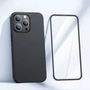 Joyroom 360 Full Case etui pokrowiec do iPhone 13 Pro obudowa na tył i przód + szkło hartowane czarny (JR-BP935 black) - Etui i futerały do telefonów - miniaturka - grafika 2