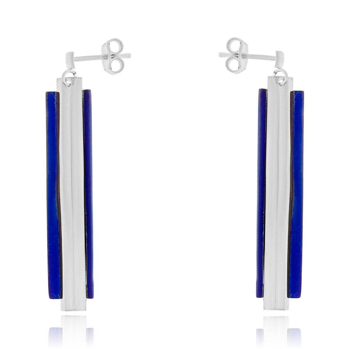 Srebrne kolczyki z tytanem sztyfty pr. 925