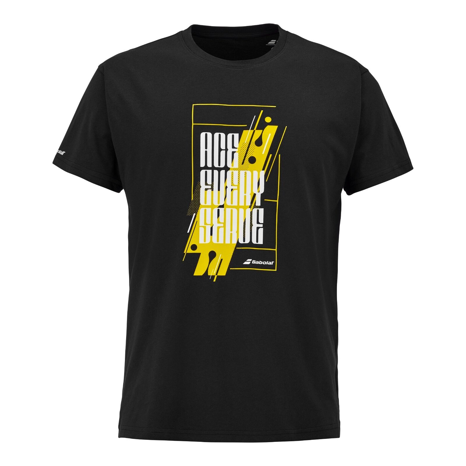 Koszulka męska Babolat Exercise Message Tee Black/Black M