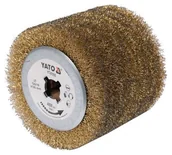 Akcesoria do elektronarzędzi - Szczotka do satyniarki druciana 120x100x19 mm - miniaturka - grafika 1