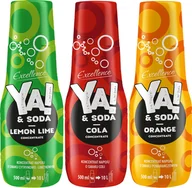 Syropy i koncentraty owocowe - Syrop YA!&SODA cola classic 500ml + Syrop YA!&SODA cytrynowo-limetkowy classic 500ml + Syrop YA!&SODA pomarańcza classic 500ml - miniaturka - grafika 1