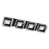 Lampy sufitowe - Ideus Plafon LAMPA sufitowa LIKYA LED-5 03138 metalowa OPRAWA LED 20W ścienna KINKIET prostokątny chrom wenge - miniaturka - grafika 1