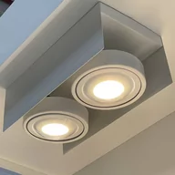 Lampy sufitowe - MEGATRON Cardano spot sufitowy LED 2-pkt. biały - miniaturka - grafika 1