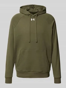 Bluza z kapturem, wyhaftowanym logo i kieszenią kangurką - Bluzy męskie - miniaturka - grafika 1