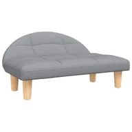 Legowiska dla psów - vidaXL Legowisko dla psa, jasnoszare, 70x52x30 cm, obite tkaniną - miniaturka - grafika 1