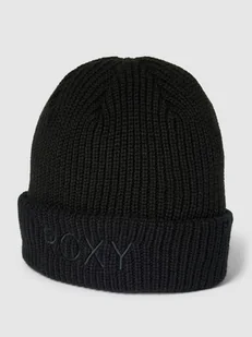 Czapka beanie z wyhaftowanym logo model ‘FREJA’ - Czapki damskie - miniaturka - grafika 1