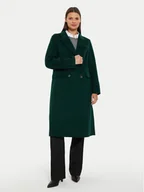 Płaszcze damskie - Tommy Hilfiger Płaszcz wełniany WW0WW42621 Zielony Regular Fit - miniaturka - grafika 1