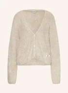 Swetry damskie - Ichi Kardigan Bouclé Ihblarisa weiss - ICHI - miniaturka - grafika 1