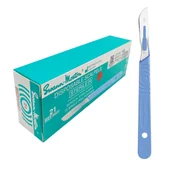 Meble i wyposażenie gabinetów medycznych - Skalpel chirurgiczny 21 sterylny 10szt stal nierdzewna Swann-Morton - miniaturka - grafika 1