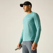 Koszulki sportowe męskie - Regatta Koszulka męska z długim rękawem Mindo przeciw insektom Zielony, Rozmiar: L - miniaturka - grafika 1