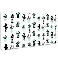 Podkładki pod mysz - Mata ochronna podkładka pod mysz Sukulenty 100x50cm, Dywanomat - miniaturka - grafika 1