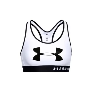Biustonosz sportowy damski Under Armour Mid Keyhole Graphic Bra - Bielizna sportowa damska - miniaturka - grafika 1