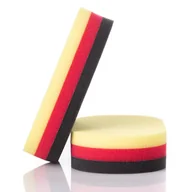 Akcesoria do mycia samochodu - Aplikator Polerski Dwu-Zadaniowy Tricolor - miniaturka - grafika 1