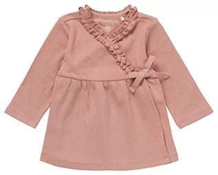 Sukienki - Noppies Baby Dziewczęca sukienka dla dziewczynek z długim rękawem Latina Long Sleeve wrap sukienka dziecięca, Café au lait-P788, 62 - grafika 1